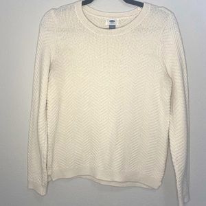 Old Navy Cream knit pullover sweater